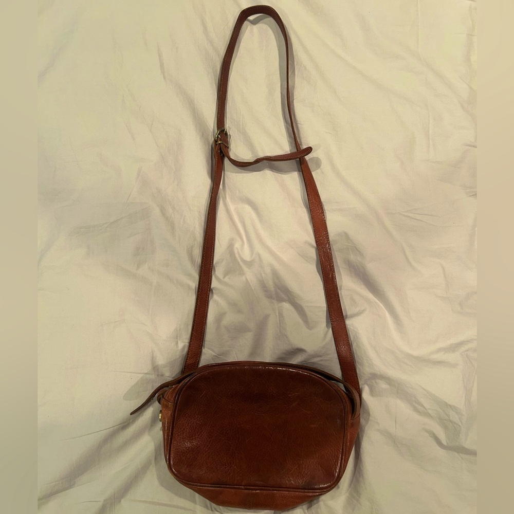 Vintage Il Bisonte pebble leather crossbody bag - Picture 3 of 10